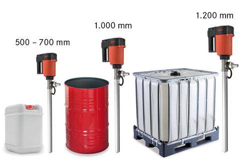 Pumpen-Set für Säuren und Laugen, für Kanister und Fässer