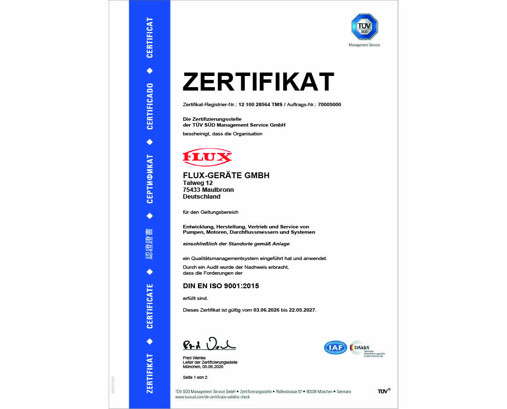 PTB-ATEX, ISO 9001:2015, REACH