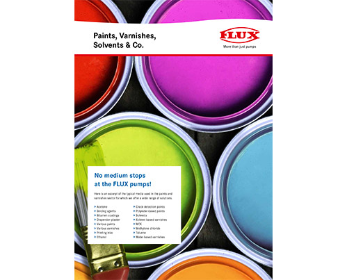 Flyer: paints and lacquers