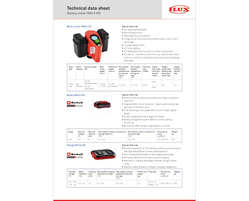 Battery motor FBM 4100