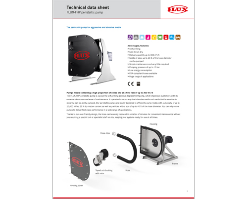 FLUX-FHP peristaltic pump