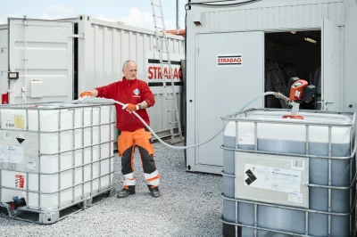 Akku-Motor FBM 4100 im Einsatz bei STRABAG