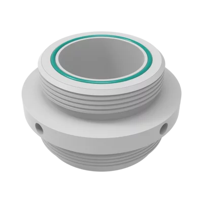 Threaded ring for fume gland