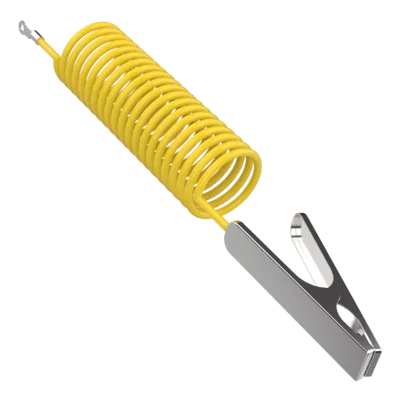 Earth cable with earth clamp