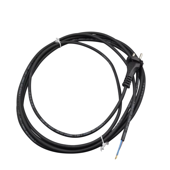 Netz-Anschlusskabel m. Stecker110-240Volt, Typ H 05 RN-F2