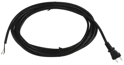 Power supply cable with plugH03VV-F2x0,75, D=5,6 black, 5m