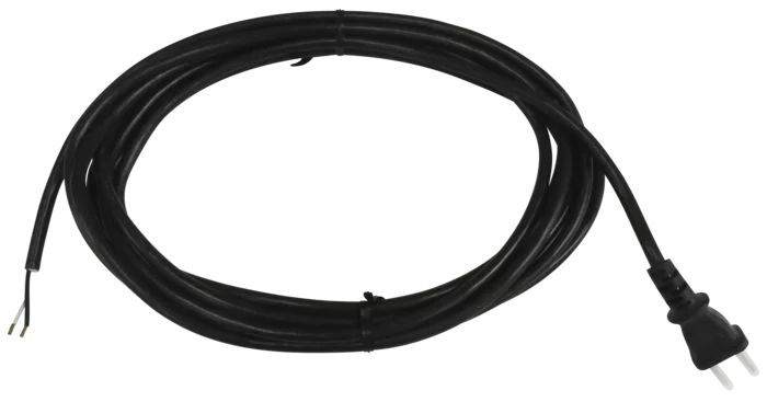 Power supply cable with plugH03VV-F2x0,75, D=5,6 black, 5m