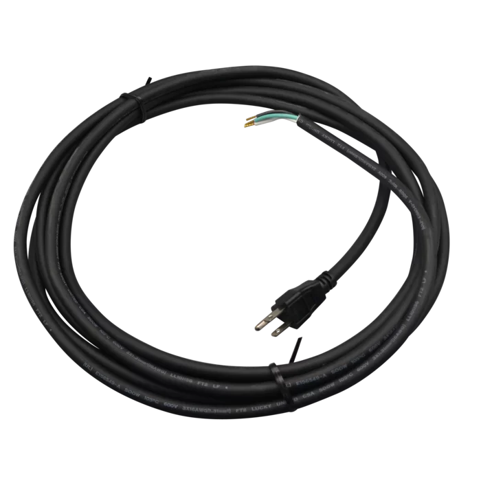 Netz-Anschlusskabelmit Stecker, 5m lang