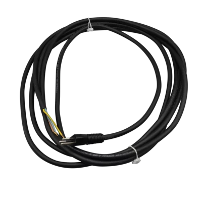 Power cable, black, L=5.3m110-240 V, 3x1, with plug