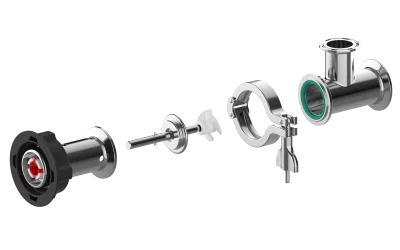 MINIFLUX Sanitary, FKM, FOOD Anschluss Zulauf Clamp 2"