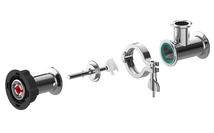 MINIFLUX Sanitary, FKM, FOOD Anschluss Zulauf Clamp 2"